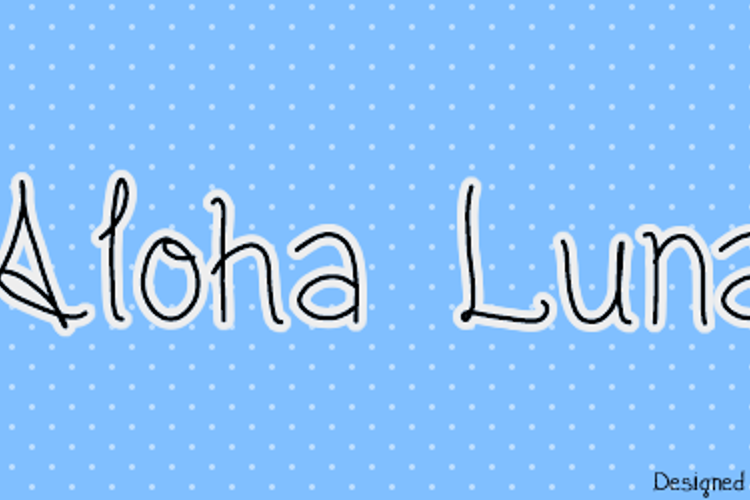 Aloha Luna  Font