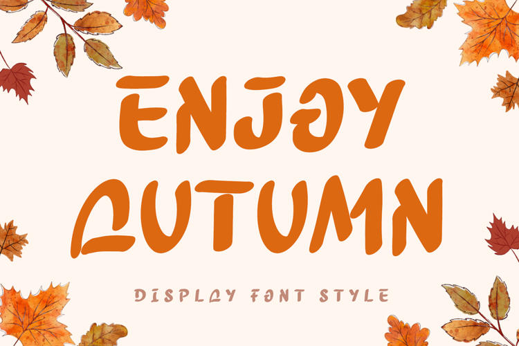 Preview of Enjoy Autumn Font