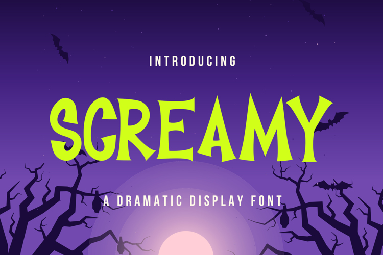 Preview of SCREAMY Font