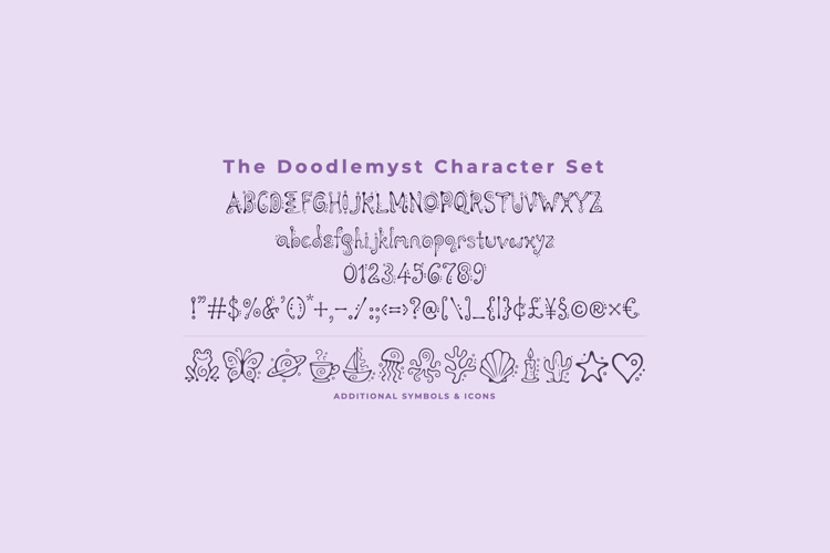 Preview of Doodlemyst Font