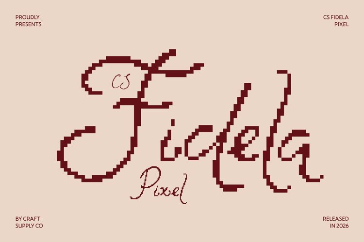 Preview of CS Fidela Pixel Font