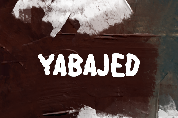 Preview of y  Yabajed Font