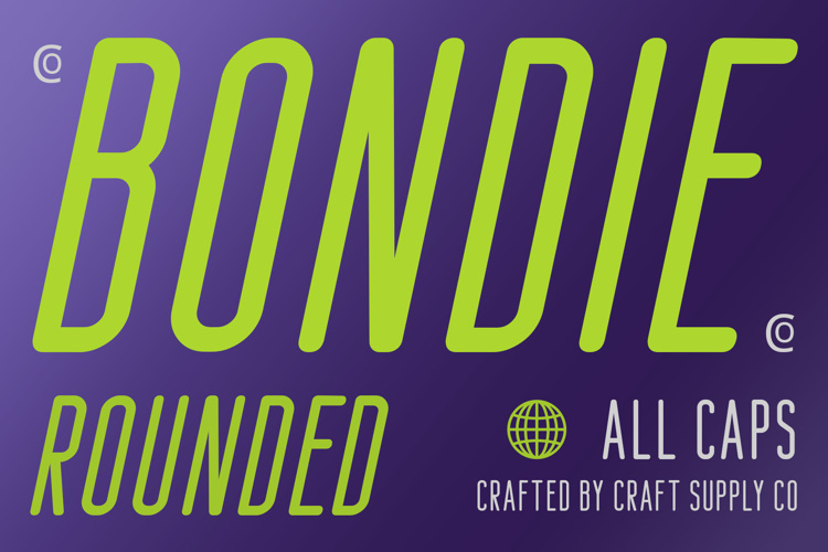 Bondie Rounded Font