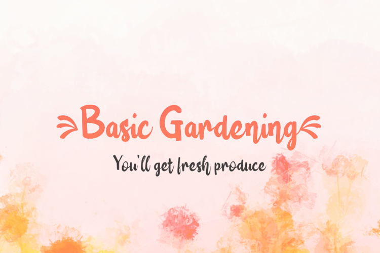 b Basic Gardening Font