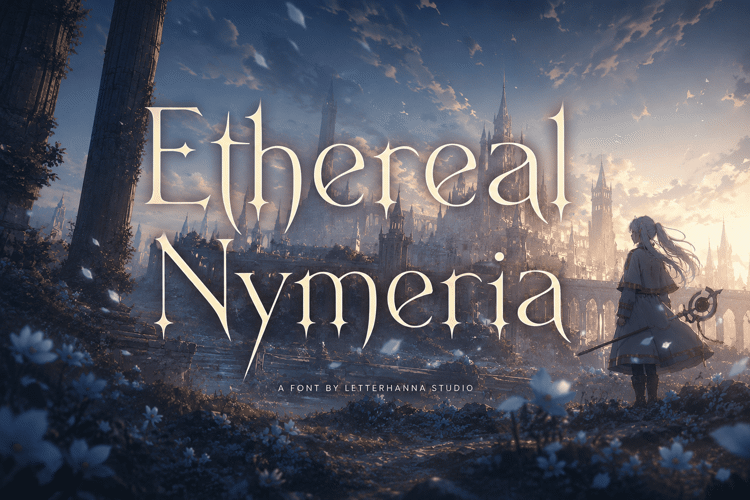 Preview of Ethereal Nymeria Font