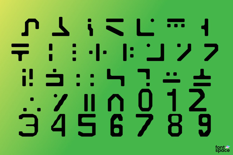 Standard Galactic Alphabet (Smooth) Font