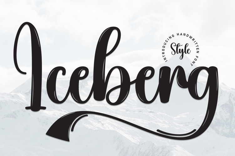 Preview of Iceberg Font