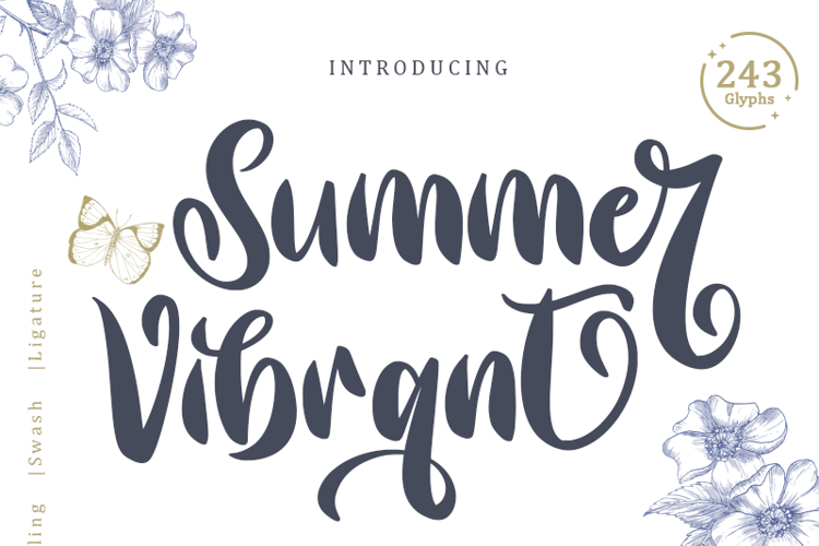 Summer Vibrant Font