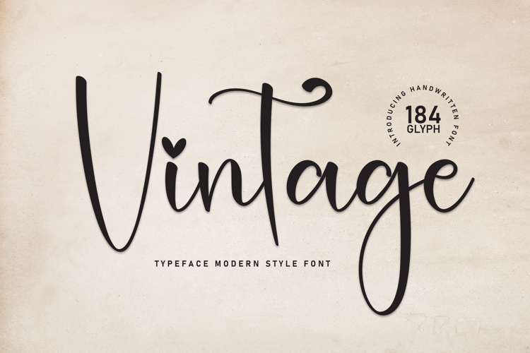 Preview of Vintage Font