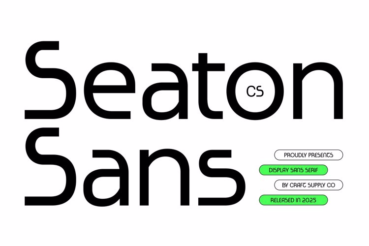 Preview of CS Seaton Font