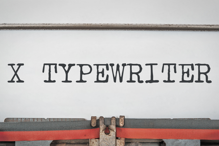 X Typewriter Font