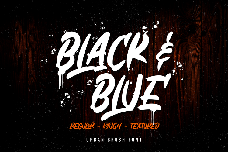 Black & Blue Font