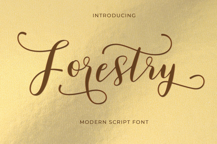 Forestry Script Font