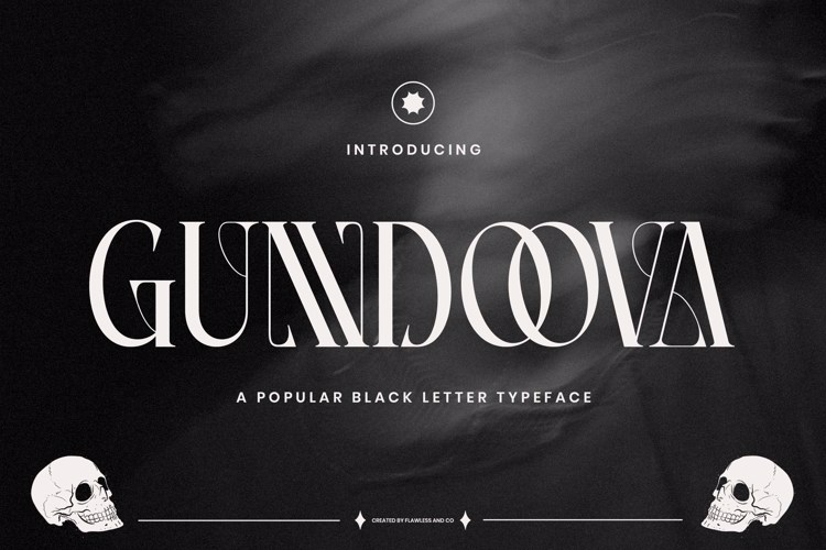 Preview of GUNDOOVA Font
