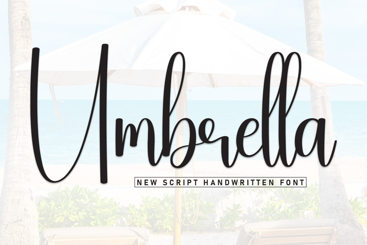 Preview of Umbrella Font