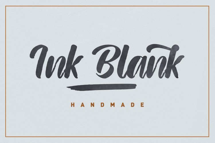 Ink Blank Font