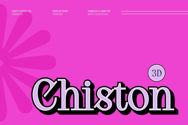 Chiston 3D Font