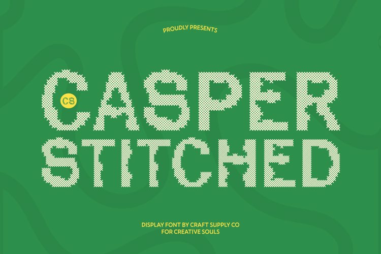Preview of CS Casper Stitched Font