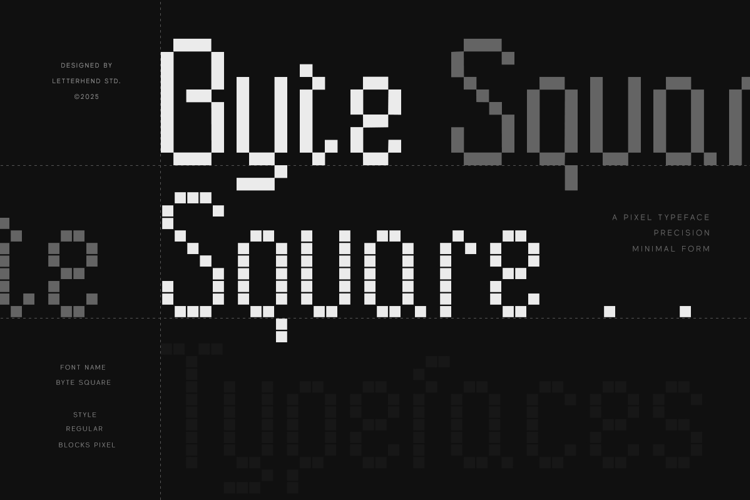 Preview of Byte Square Font