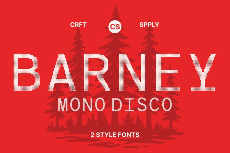 Preview of CS Barney Mono Disco Font