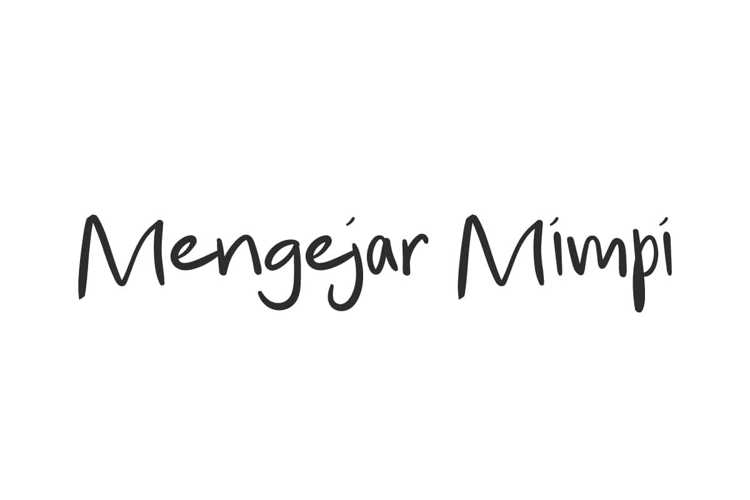 Mengejar Mimpi Font