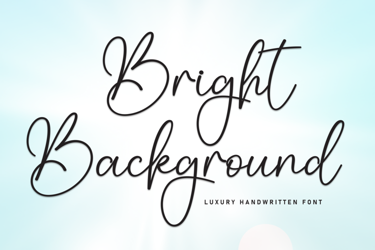Preview of Bright Background Font