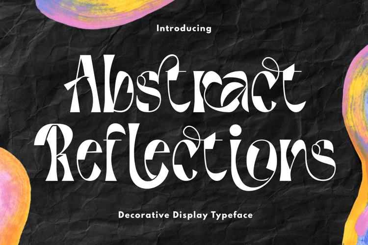 Abstract Reflections Font
