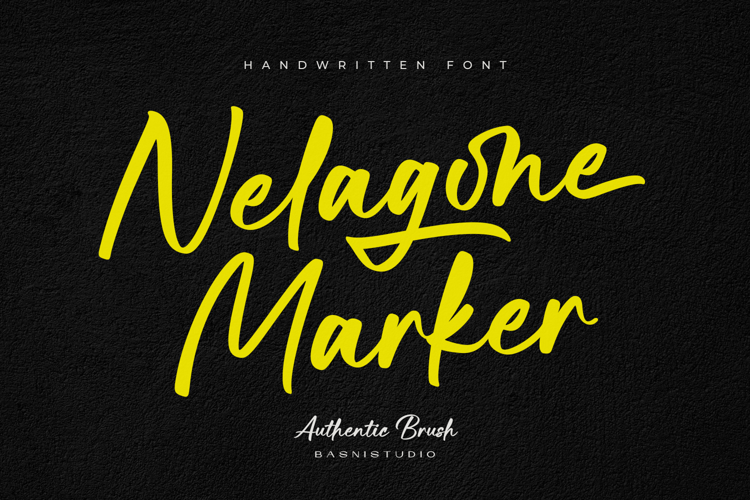Preview of Nelagone Marker Font