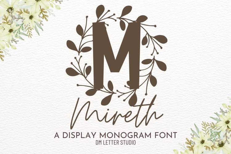 Preview of Mireth Monogram Font