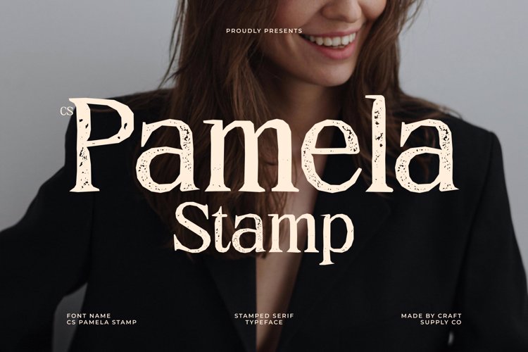 Preview of CS Pamela Stamp Font