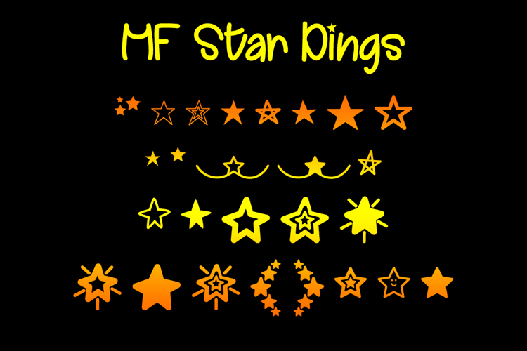 MF Star Dings Font