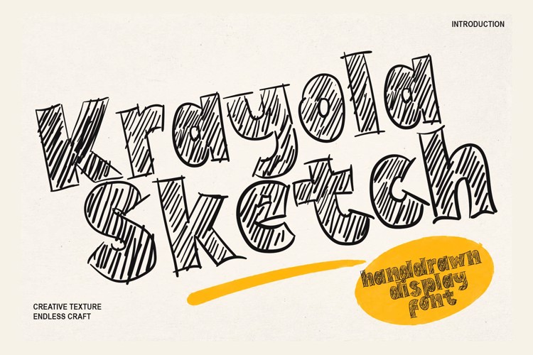 Preview of Krayola Sketch Font