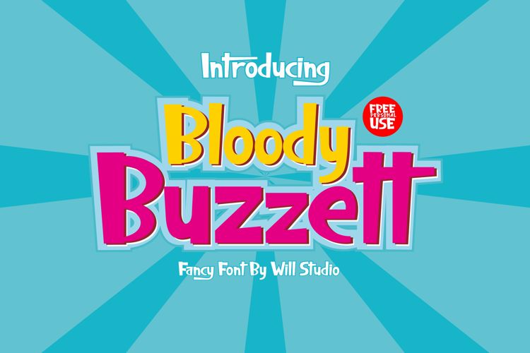 Bloody Buzzett Font