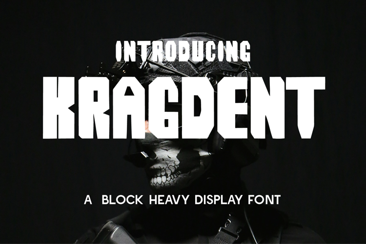 Preview of CF Kragdent Font