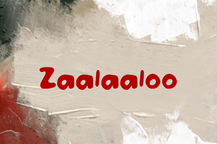 Preview of z  Zaalaaloo Font