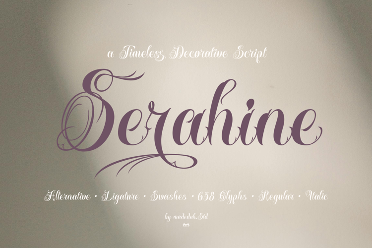 Preview of Serahine Font