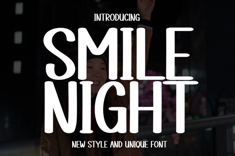 Preview of Smile Night Font