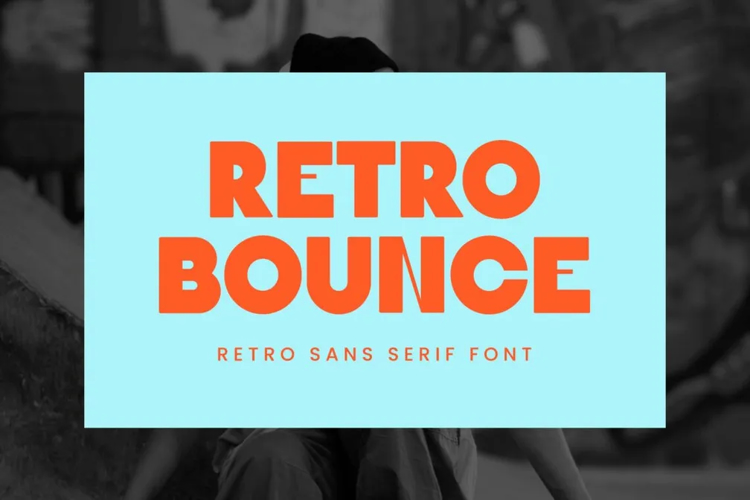 Preview of RETRO BOUNCE Cool Bubble Font