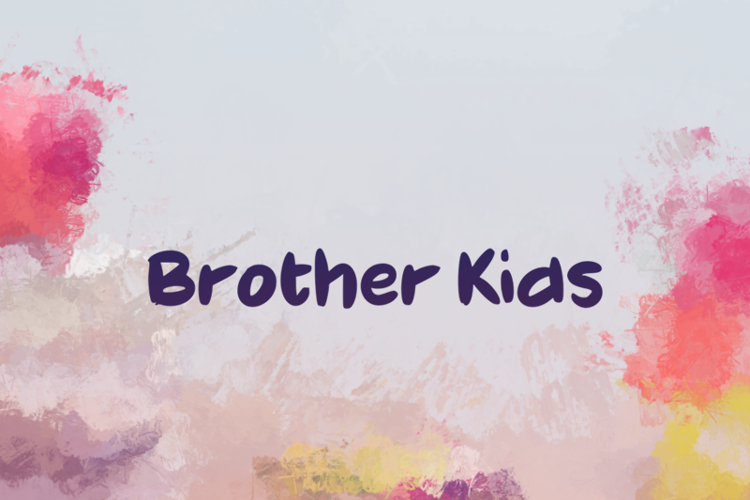 b Brother Kids Font