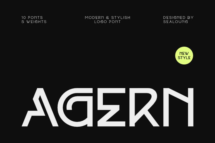 Preview of Agern Medium Font