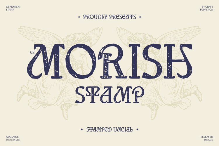 Preview of CS Morish Stamp Font