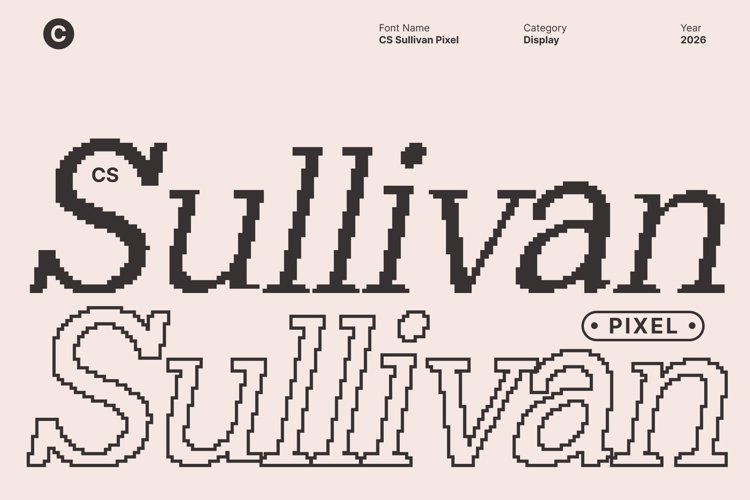Preview of CS Sullivan Pixel Font