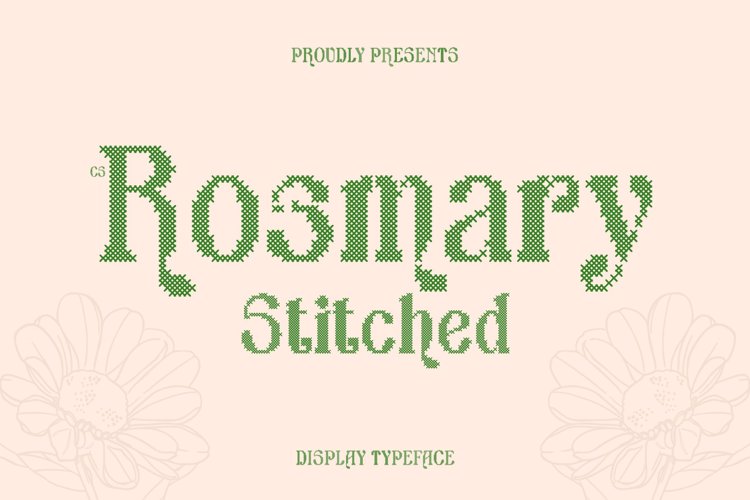 Preview of CS Rosmary Stitched Font