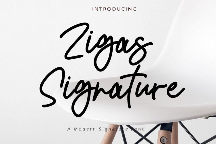 Zigas Signature Font