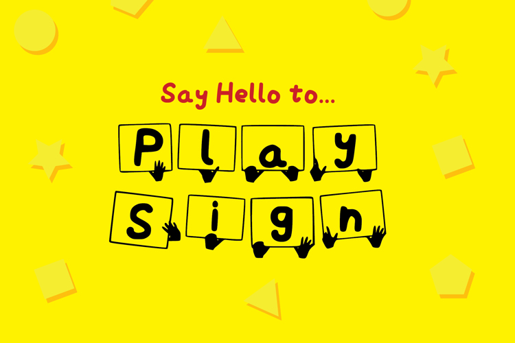 Play Sign Font
