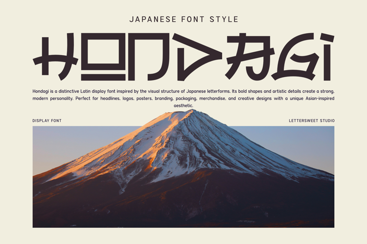 Preview of Hondagi Font