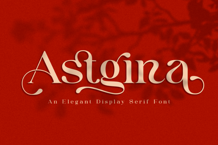 Preview of Astgina Font