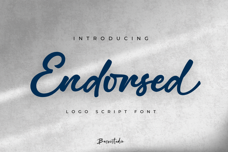 Endorsed Font