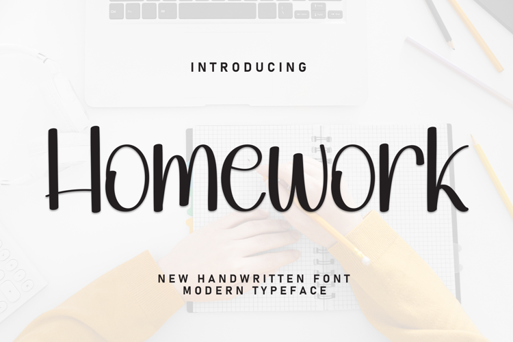 Preview of Homework Font