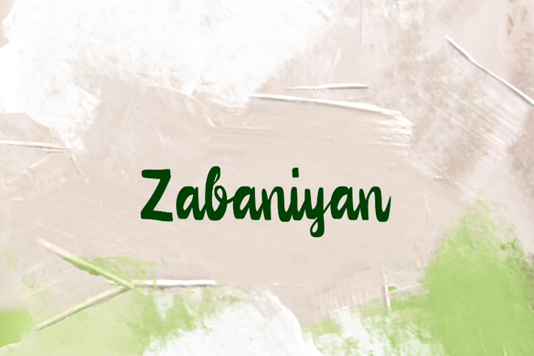 Preview of z  Zabaniyan Font